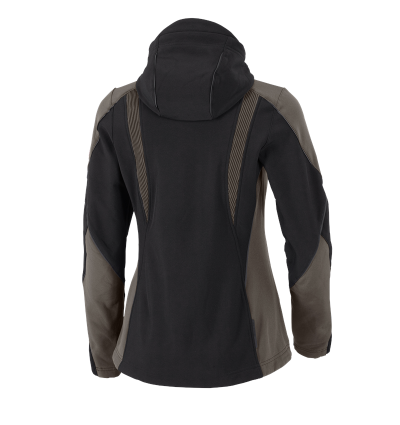 Jacken: Softshelljacke e.s.vision, Damen + schwarz/stein 3