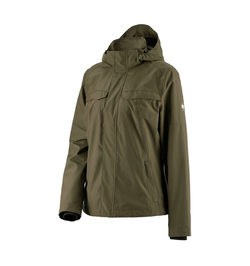 Werkjassen: Regenjack e.s.concrete, dames + moddergroen 2