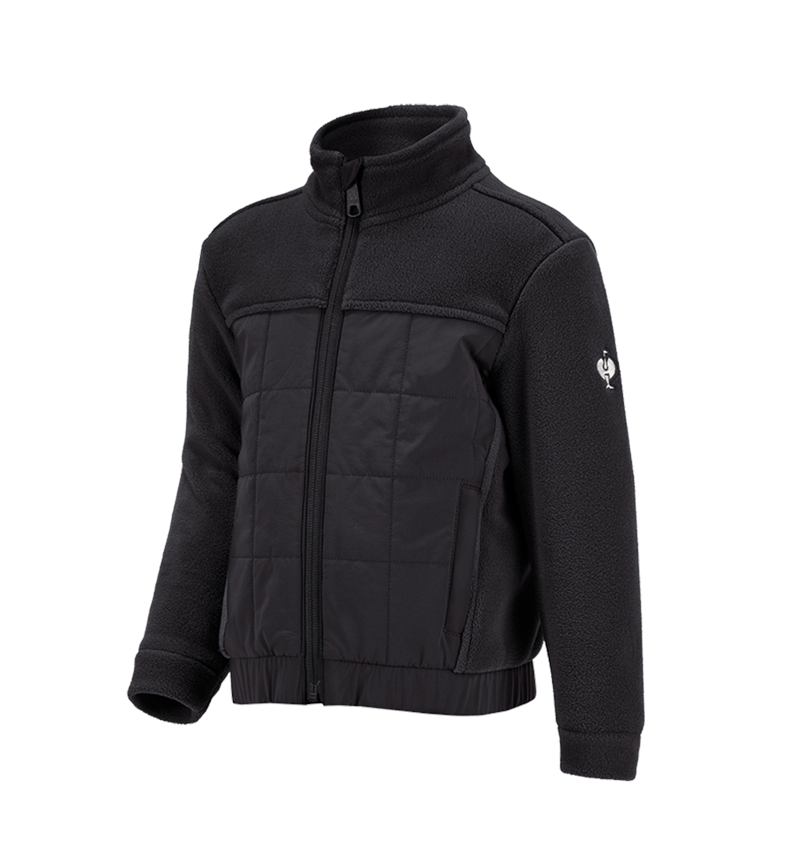 Jacken: Hybrid Fleecejacke e.s.concrete, Kinder + schwarz 2