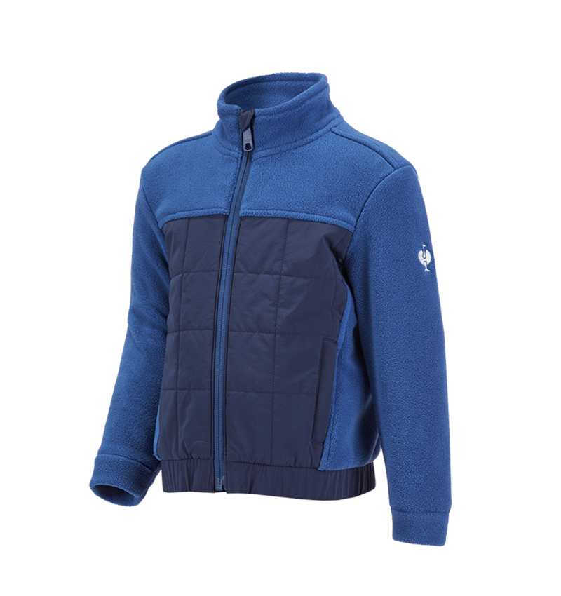 Themen: Hybrid Fleecejacke e.s.concrete, Kinder + alkaliblau/tiefblau 2