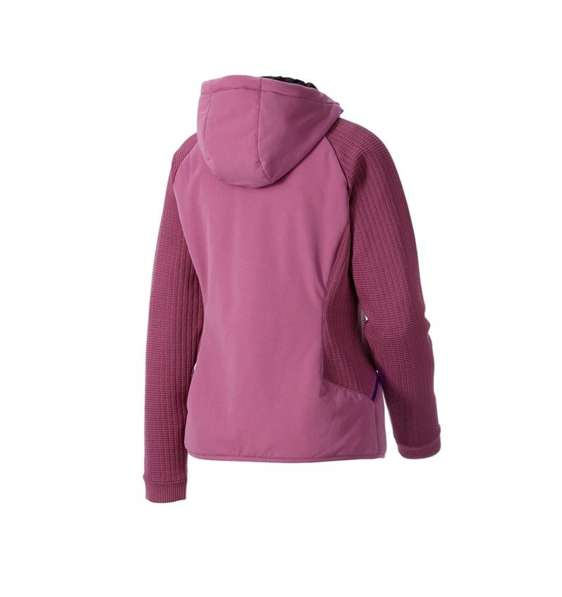 Jacken: Hybrid Kapuzenstrickjacke e.s.trail, Damen + tarapink/tiefblau 7