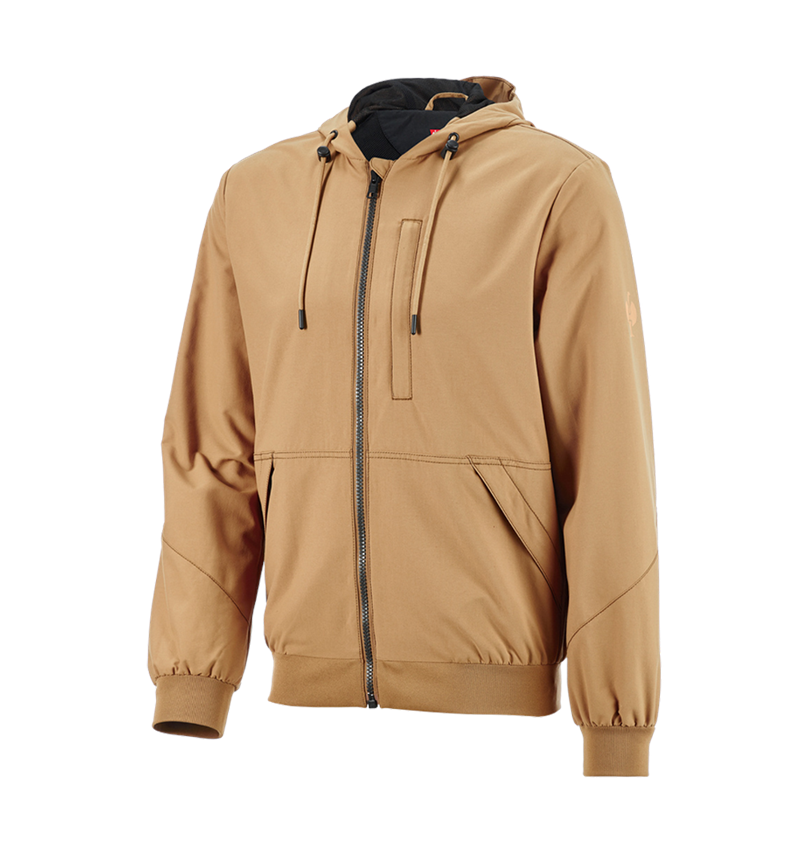 Werkjassen: Capuchonjack e.s.iconic + amandelbruin 2
