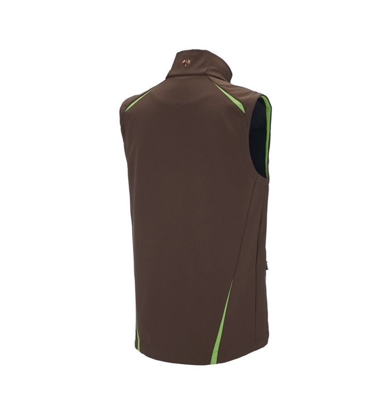 Westen: Softshell Weste e.s.motion 2020 + kastanie/seegrün 3