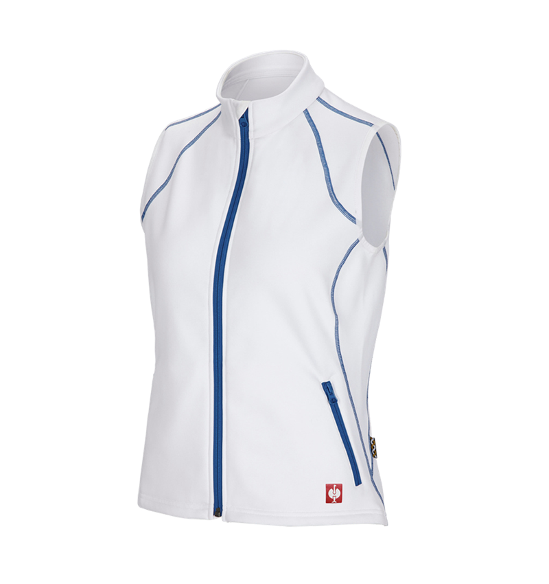 Werkvesten: Bodywarmer thermo stretch e.s.motion 2020, dames + wit/gentiaanblauw 3