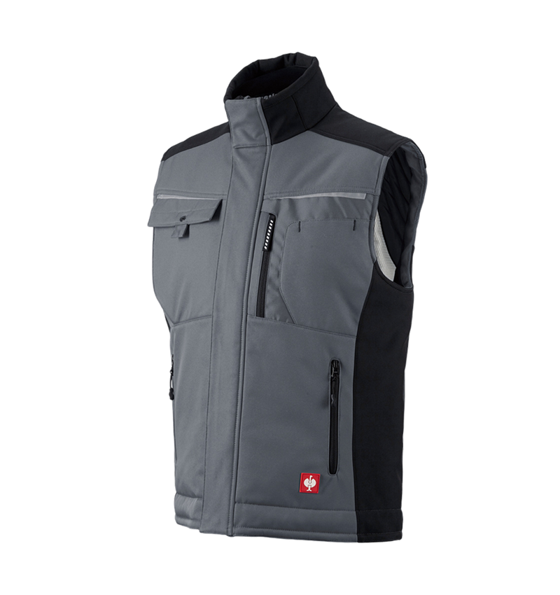 Gilets de travail: Gilet Softshell e.s.motion + gris/noir 2