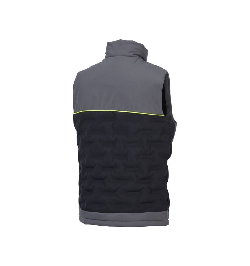 Kleding: e.s. Padded-bodywarmer + antraciet/zwart/signaaloranje/signaalgeel 6