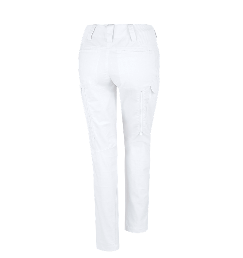 Hosen: e.s. Berufshose pocket, Damen + weiß 3