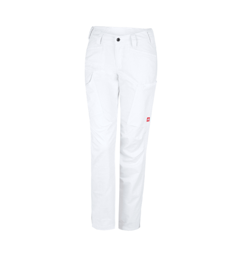 Hosen: e.s. Berufshose pocket, Damen + weiß 2