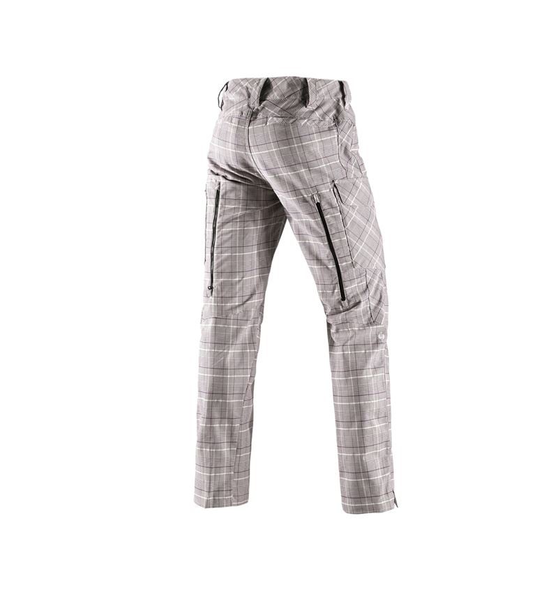 Pantalons de travail: e.s. Pantalon de travail pocket, hommes + marron/blanc 1
