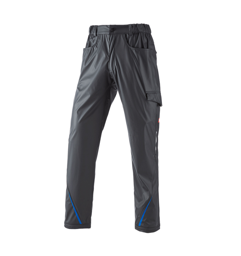 Hosen: Regenbundhose e.s.motion 2020 superflex + graphit/enzianblau 2