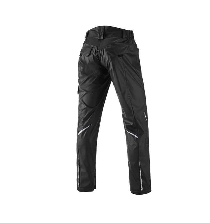 Hosen: Regenbundhose e.s.motion 2020 superflex + schwarz/platin 3