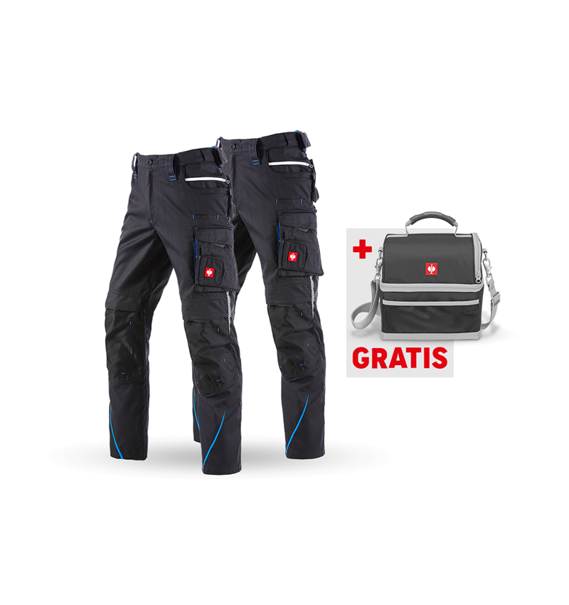 Bekleidung: SET: Bundhose + Winter Bundhose e.s.motion 2020 + graphit/enzianblau