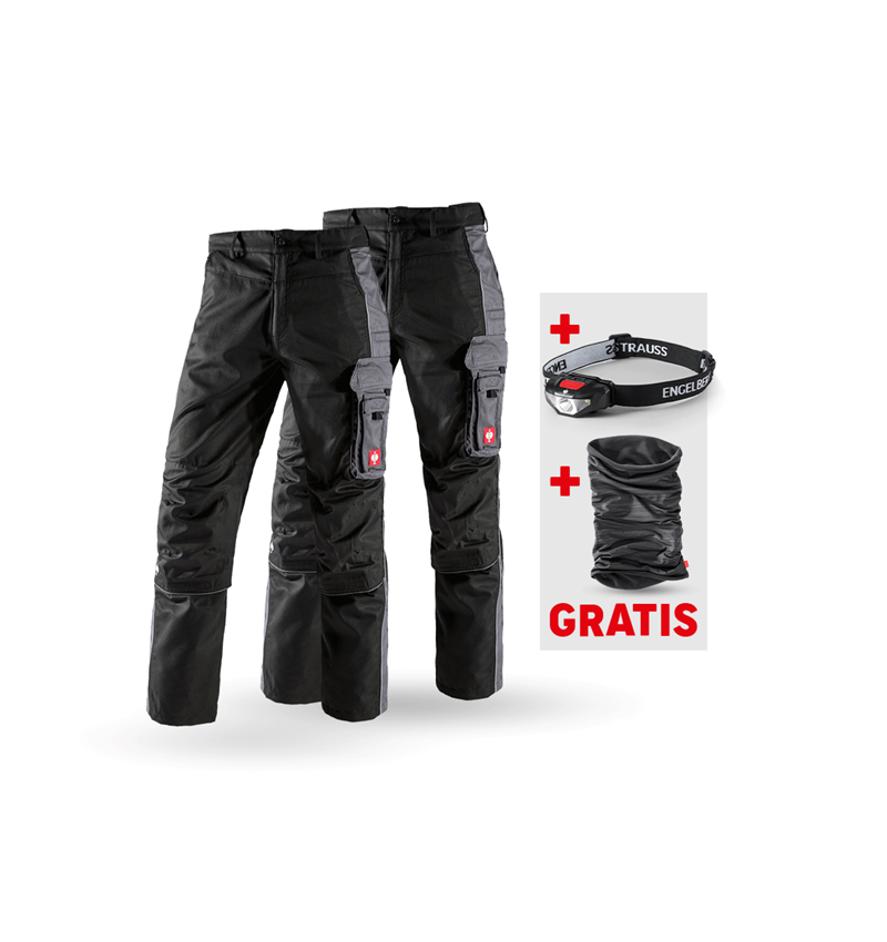 Bekleidungs-Sets: SET: 2x Bundhose e.s.active + schwarz/anthrazit