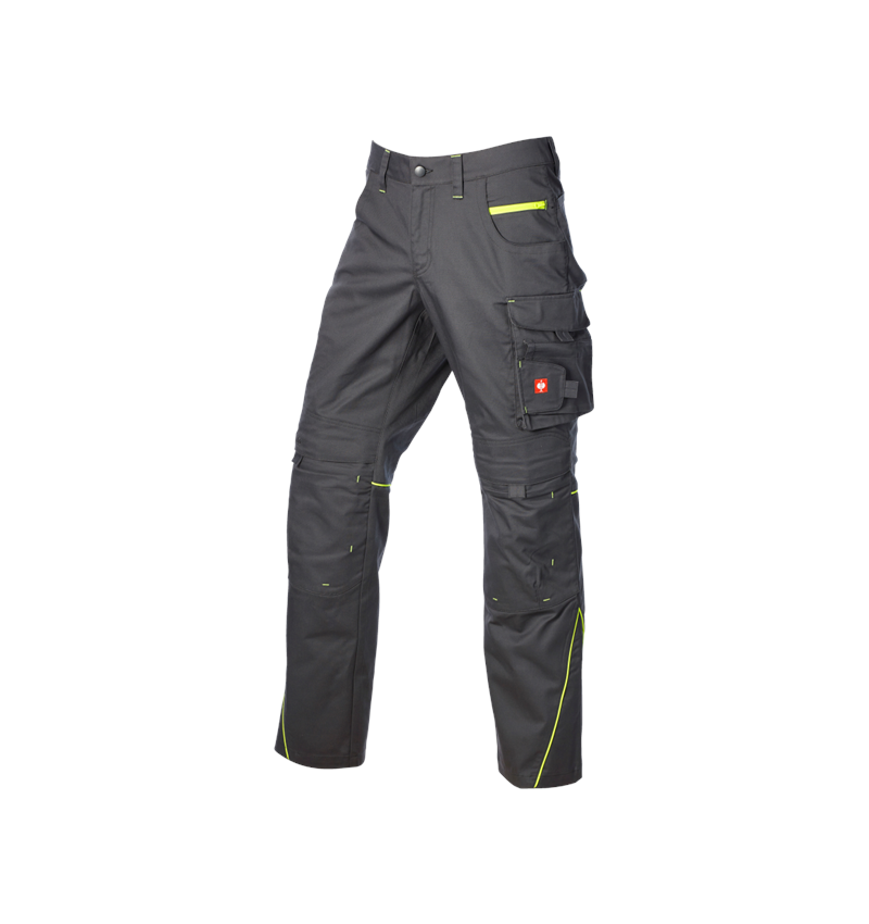Arbeitshosen: Bundhose e.s.line.core + carbongrau/warngelb 6