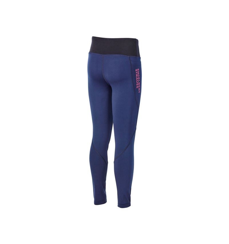 Pantalons: Collant Race e.s.trail, enfants + bleu profond/rose tara 3