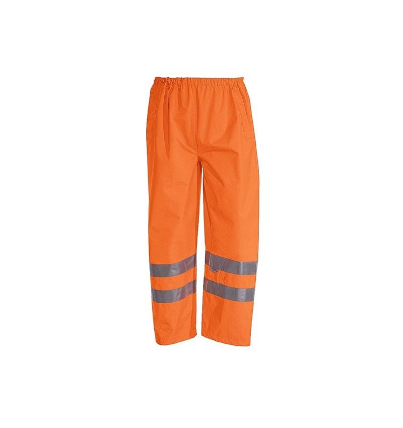 Pantalons de travail: STONEKIT Pantalon à taille élast. de signalisation + orange fluo