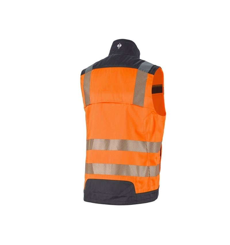 Westen: Warnschutz-Weste e.s.motion + warnorange/anthrazit 3