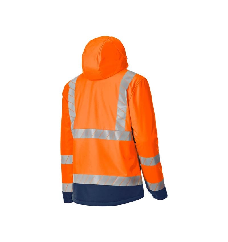 Arbeitsjacken: Warnschutz Winter Softshelljacke e.s.line.core + warnorange/dunkelblau 6