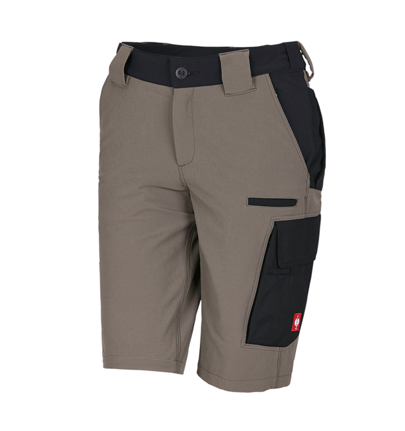 Werkbroeken: Functioneel short e.s.dynashield, dames + steen/zwart 2
