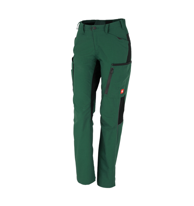 Pantalons de travail: Pantalon d'hiver pour femmes e.s.vision + vert/noir 2