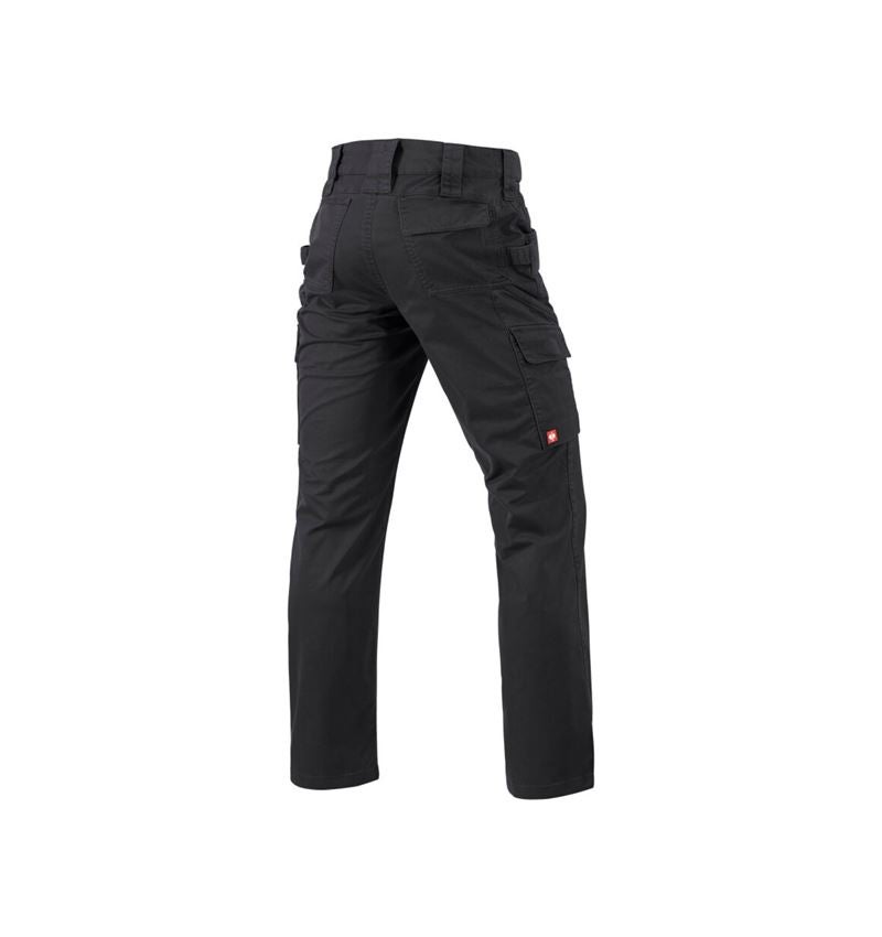 Pantalons de travail: Pantalon à taille élastique e.s.e:pic twill + noir 5