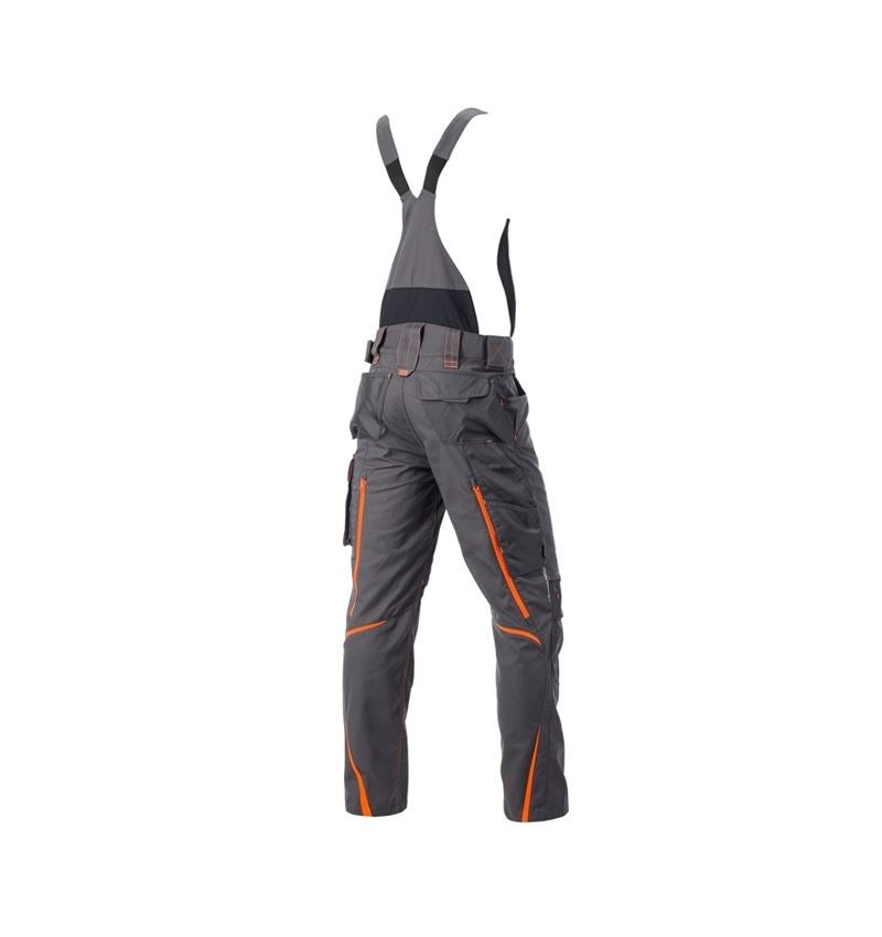 Hosen: Latzhose e.s.motion 2020 + anthrazit/warnorange 7
