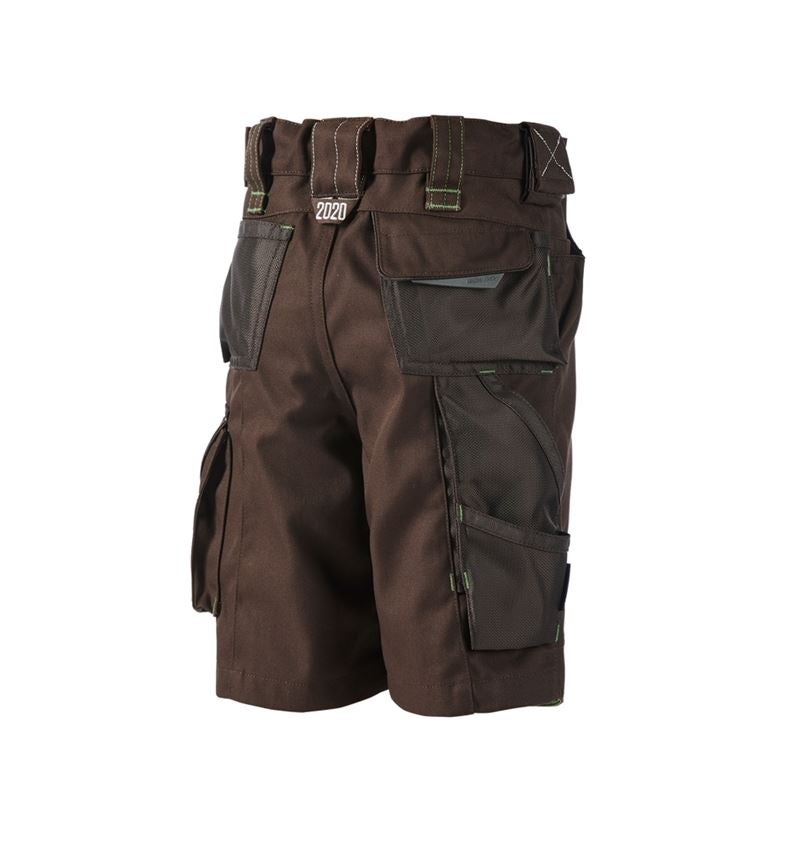Shorts: Short e.s.motion 2020, enfants + marron/vert d'eau 2