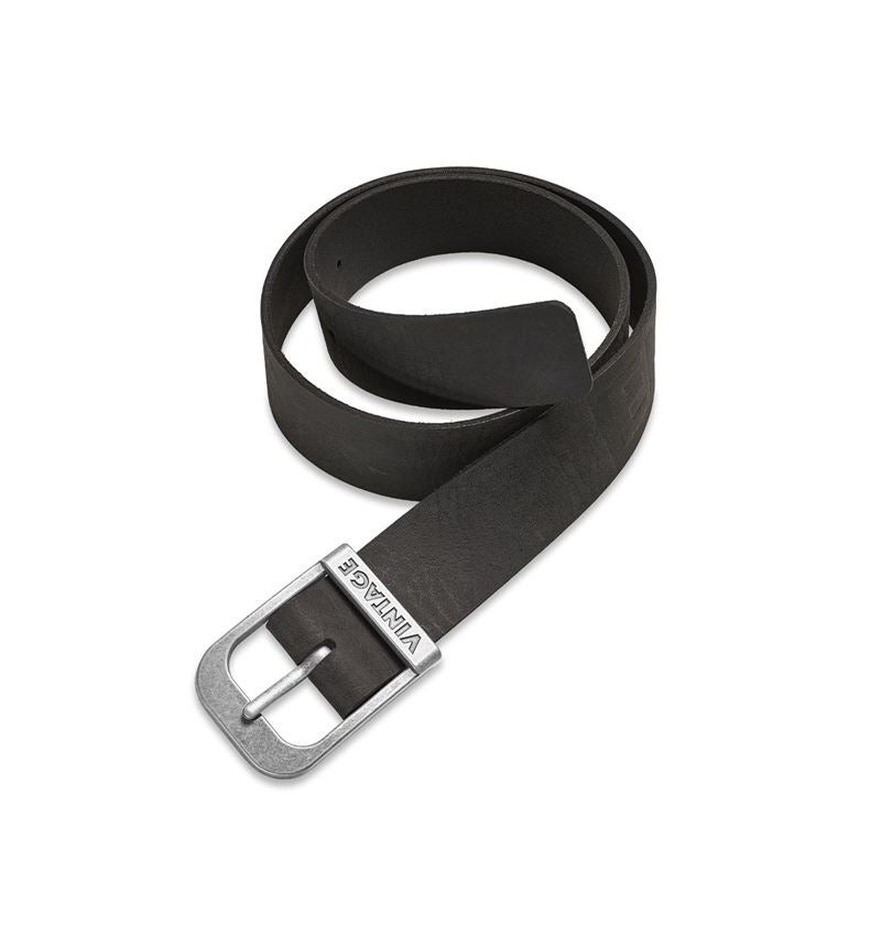 Accessoires: Leren riem e.s.vintage + zwart