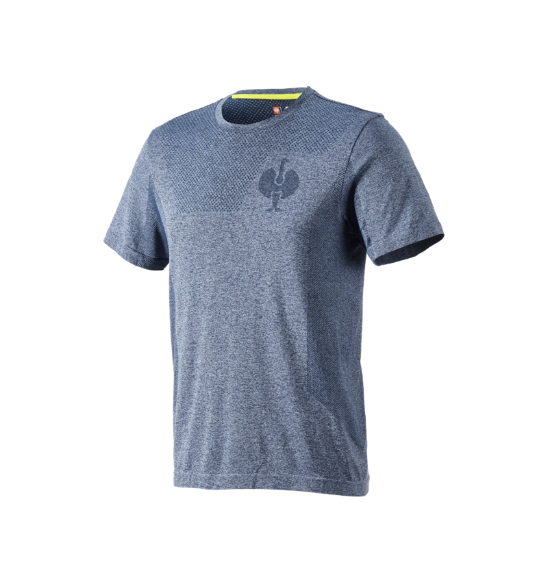 Hauts: T-Shirt seamless e.s.trail + bleu profond mélange 2