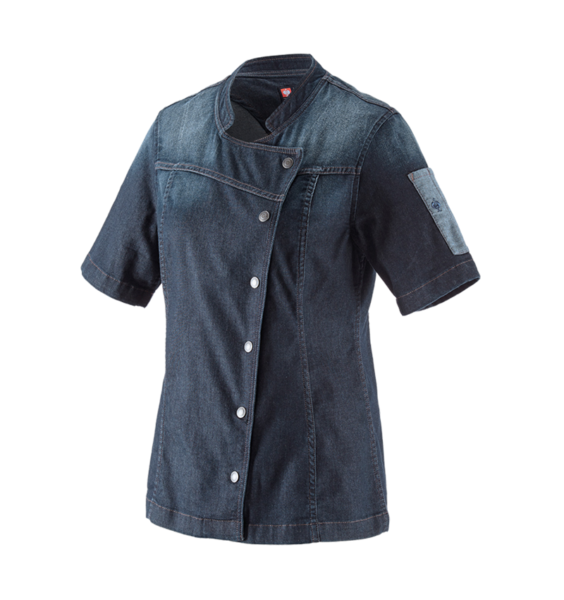 Shirts & Co.: e.s. Kochjacke denim, Damen + mediumwashed 2