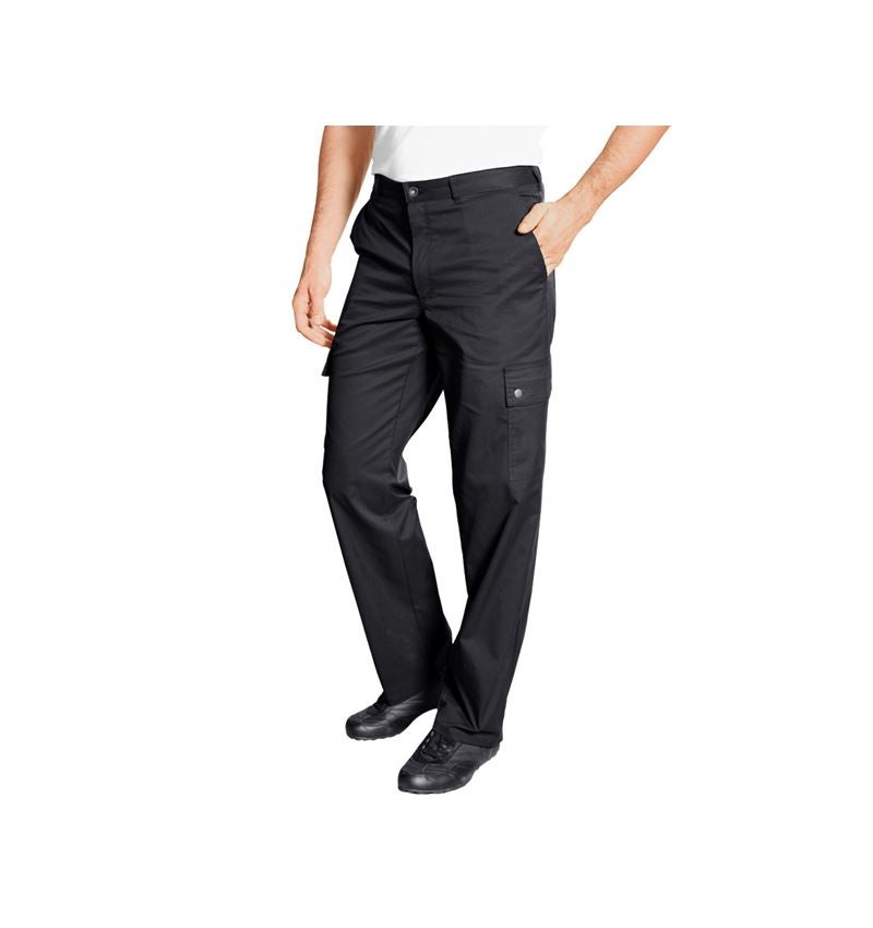 Pantalons de travail: Pantalon de cuisinier Dijon II + noir