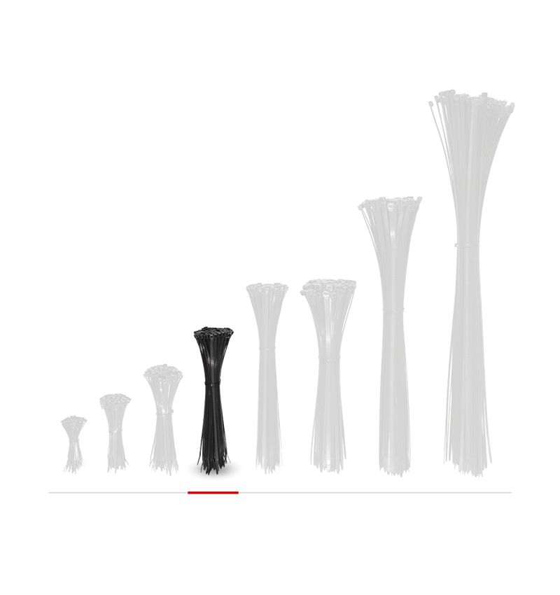 Attache-câbles | Câbles | Cordes: Serre-câbles pour l'intérieur et l'extérieur + noir