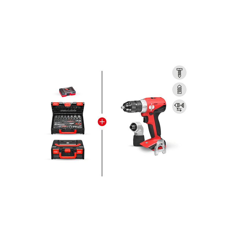 Elektrische gereedschappen: COMBI-SET 2 + 18,0 V accu-multi boormachine M