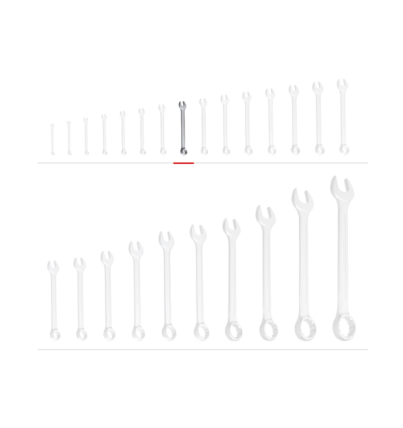 Clé à vis: e.s. Clé à oeil/à fourche, 1 unité