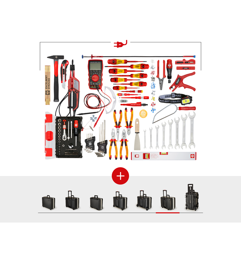 Mallette à outils: Jeu d'outils électrique professionnel avec coffre