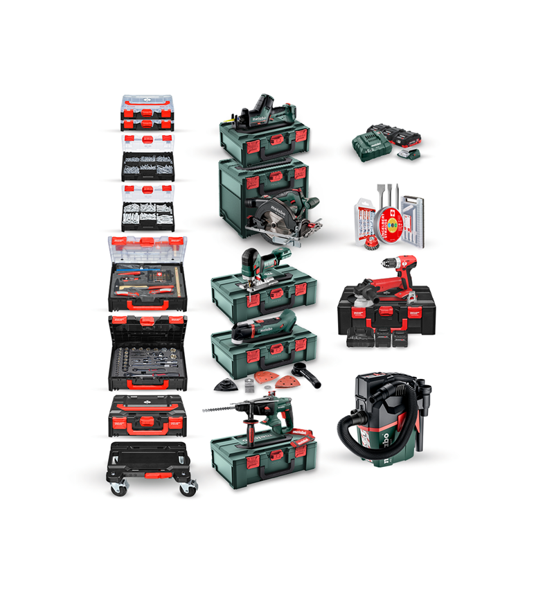 Elektrowerkzeuge: Metabo 18,0 V Akku-Kombipack professional XVI