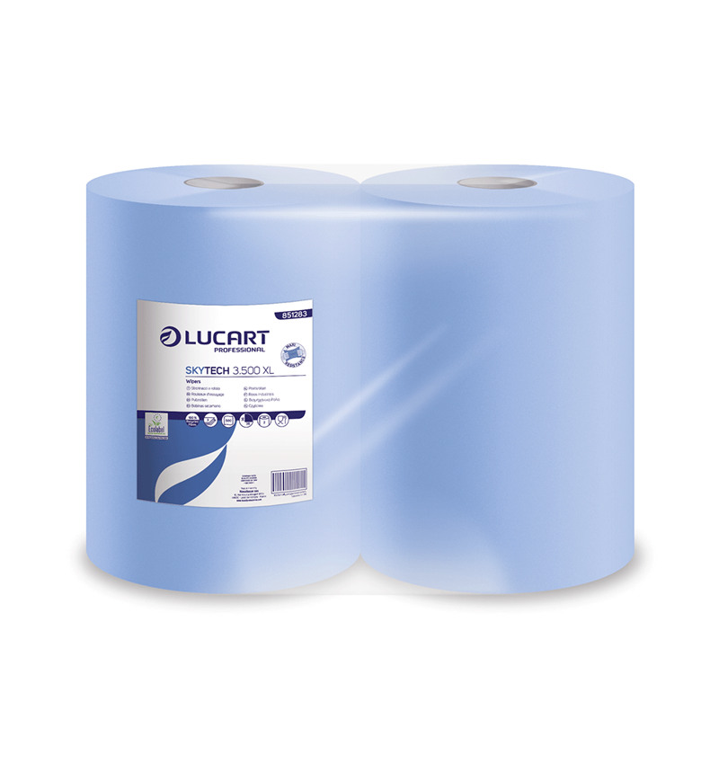 Tücher: Reinigungspapierrolle "Blue 3", 2x 500 Abrisse
