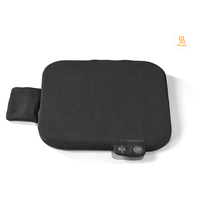 Accessoires: e.s. Coussin de siège chauffant + noir