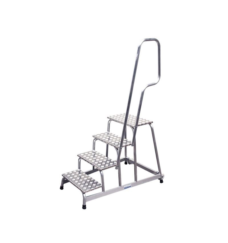 Ladders: KRAUSE mobiele montagetrap (alu)