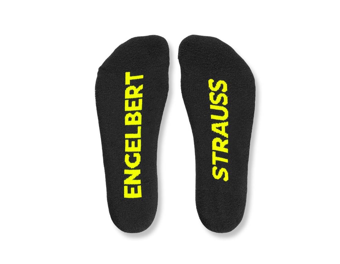 Chaussettes | Bas: e.s. Chaussettes toute saison function light/high + noir/jaune fluo