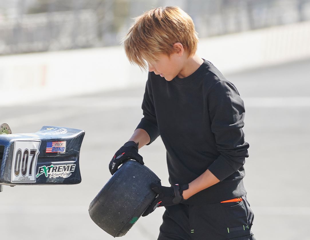 Accessoires: e.s. Mecanicienshandschoenen Viper voor kinderen + zwart/rood 1