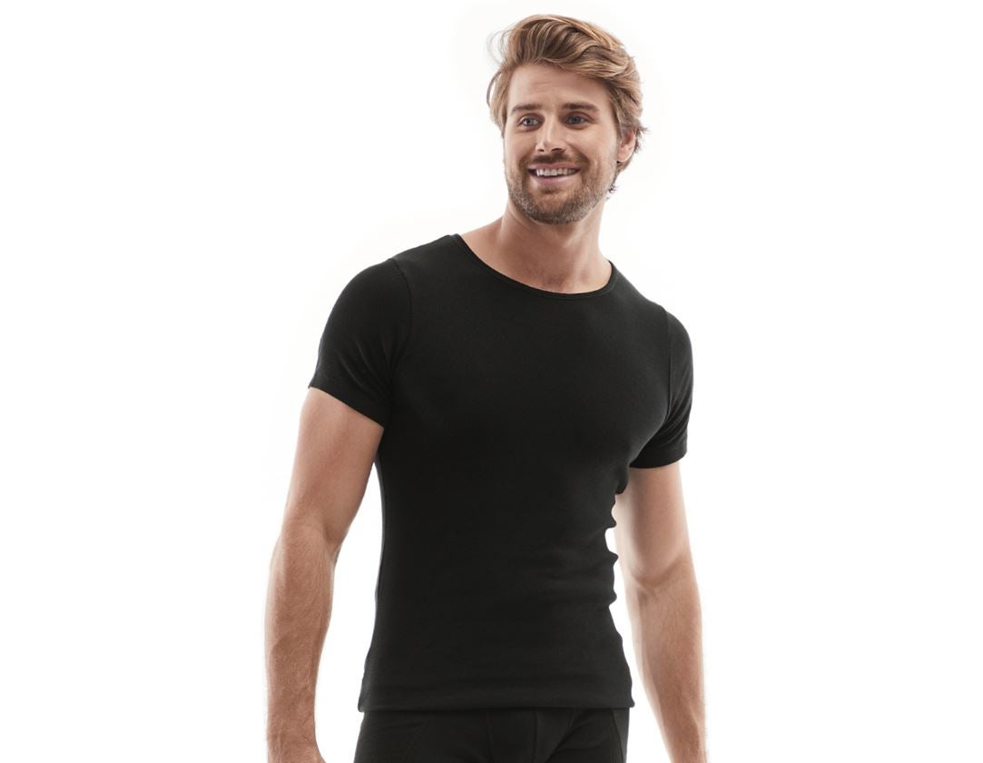 Unterwäsche | Thermokleidung: e.s. cotton rib T-Shirt + schwarz 3