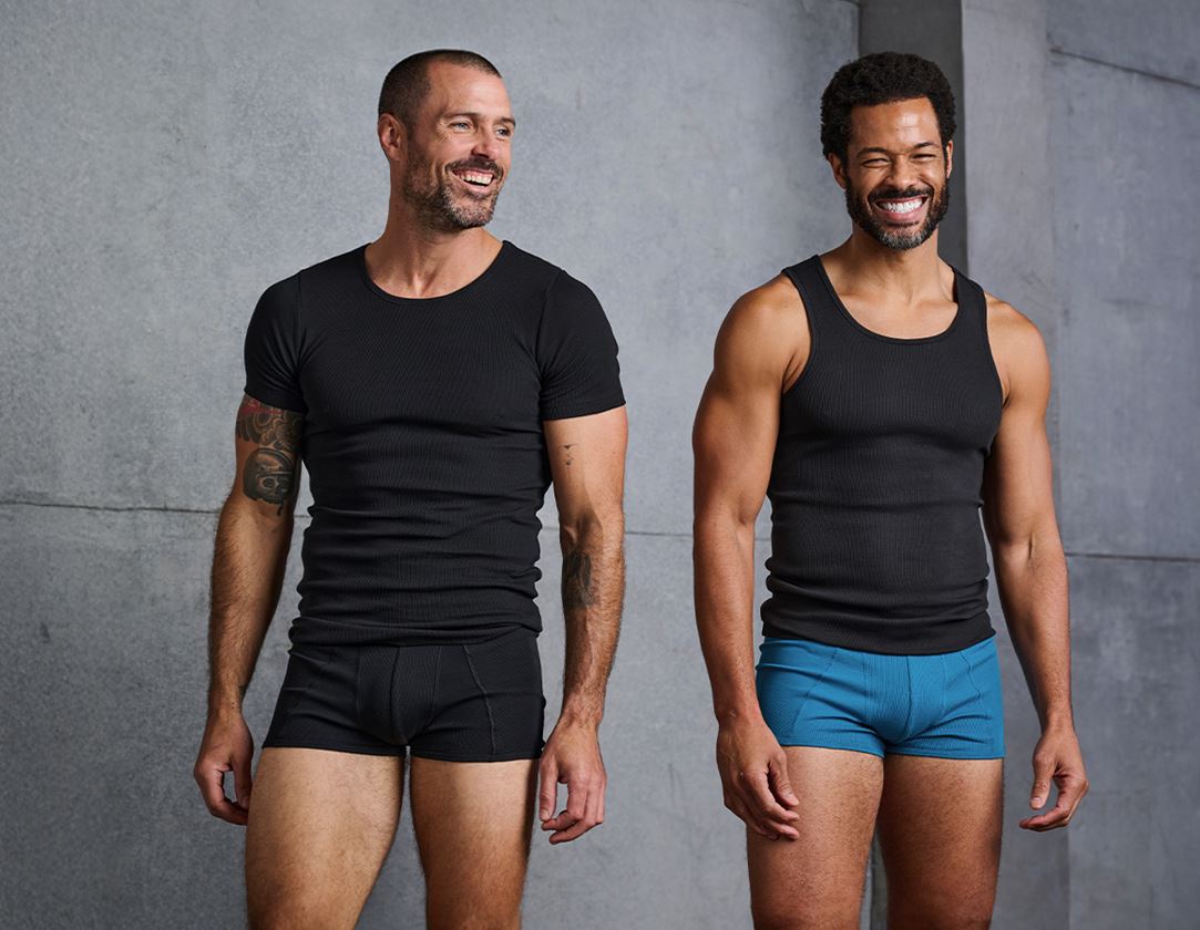 Unterwäsche | Thermokleidung: e.s. cotton rib T-Shirt + schwarz 2