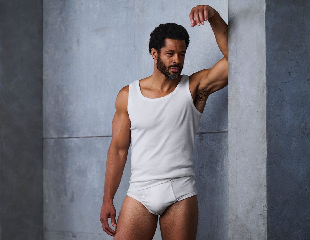 Sous-vêtements | Vêtements thermiques: e.s. Maillot de corps maille fine classic + blanc 1