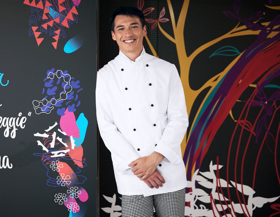 Shirts & Co.: Kochjacke Cordoba + weiß