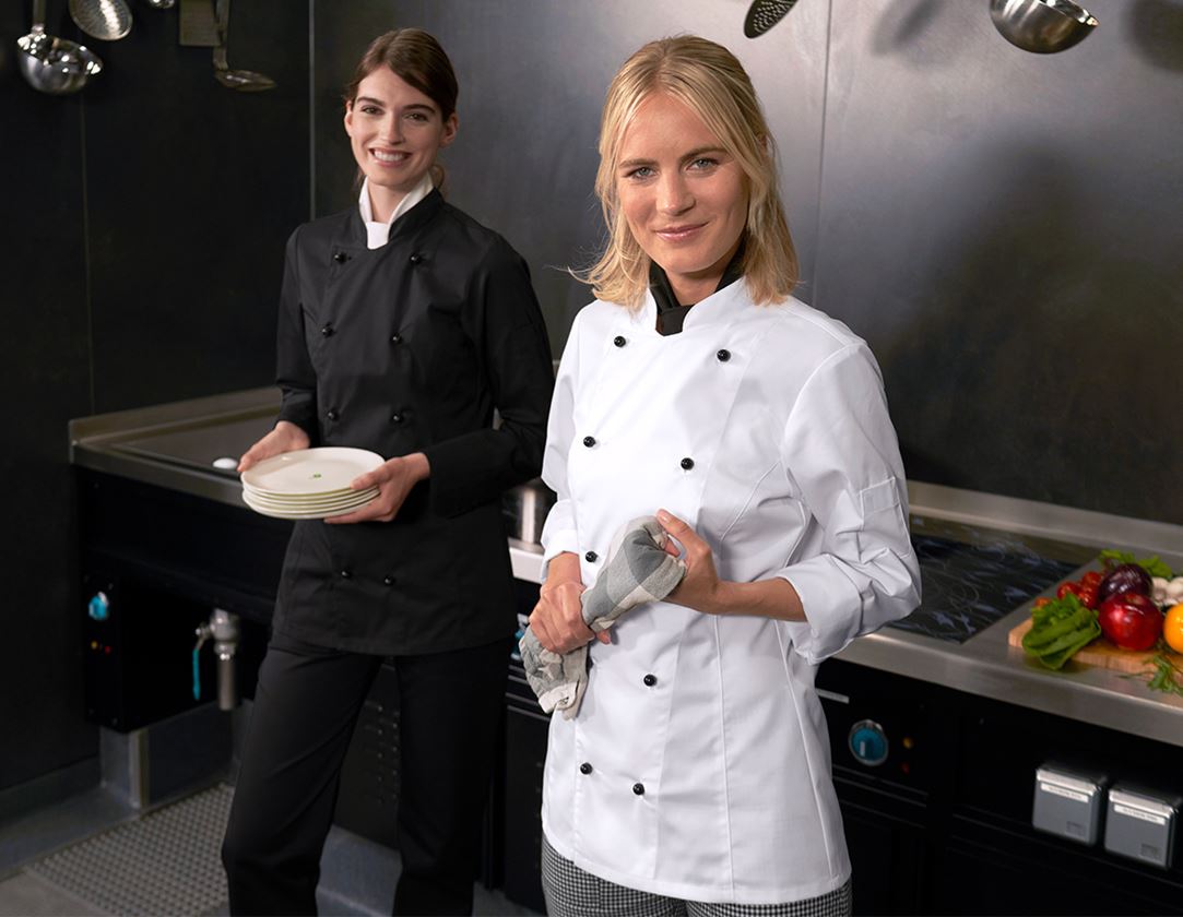 Thèmes: Veste de cuisine pour femmes Darla II + noir 1