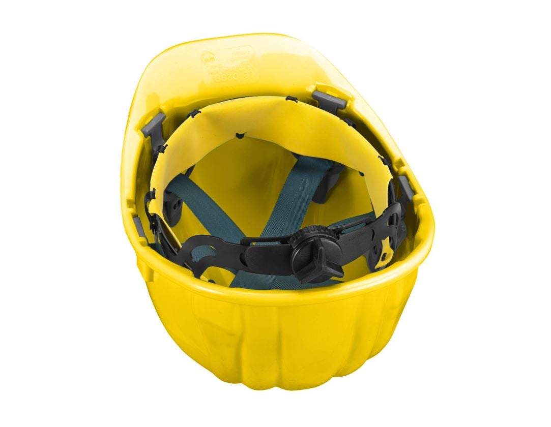 Casques de Sécurité: Casque Baumeister, 6 points, fermeture rotative + jaune