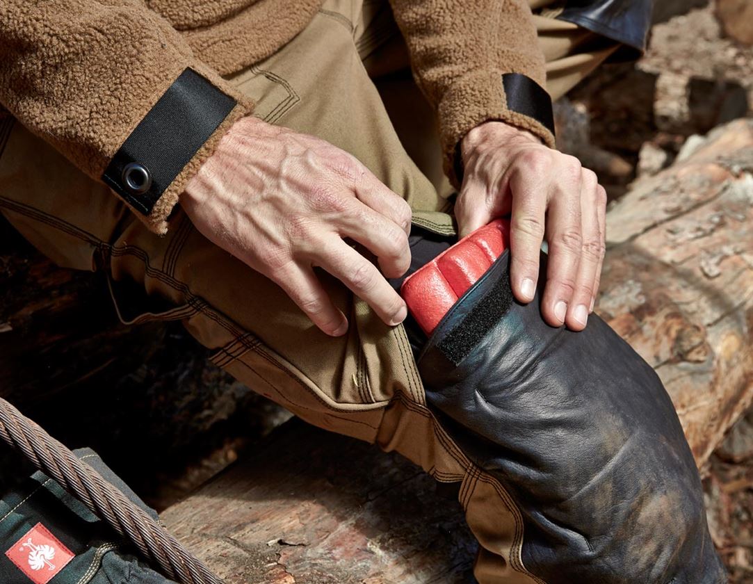 Protection du genou: e.s. Protection genou + rouge