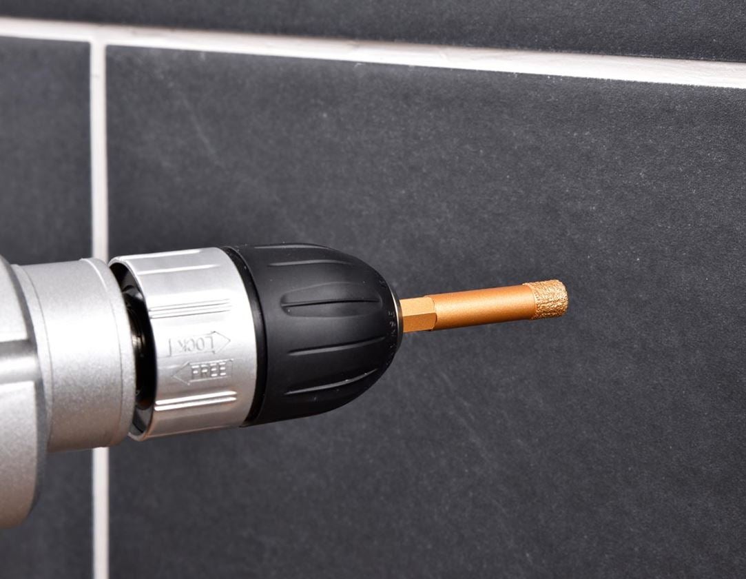 Bohrer: e.s. Diamant-Fliesenbohrer- Set, 6-Kant-Schaft 3