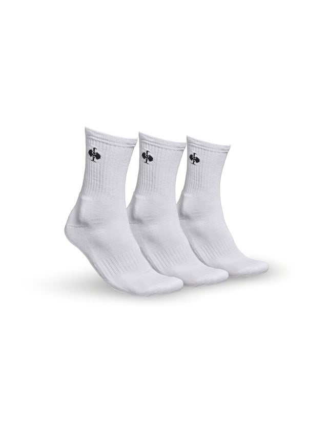 Chaussettes | Bas: e.s. Chaussettes Allround Classic light/high,lot 3 + blanc